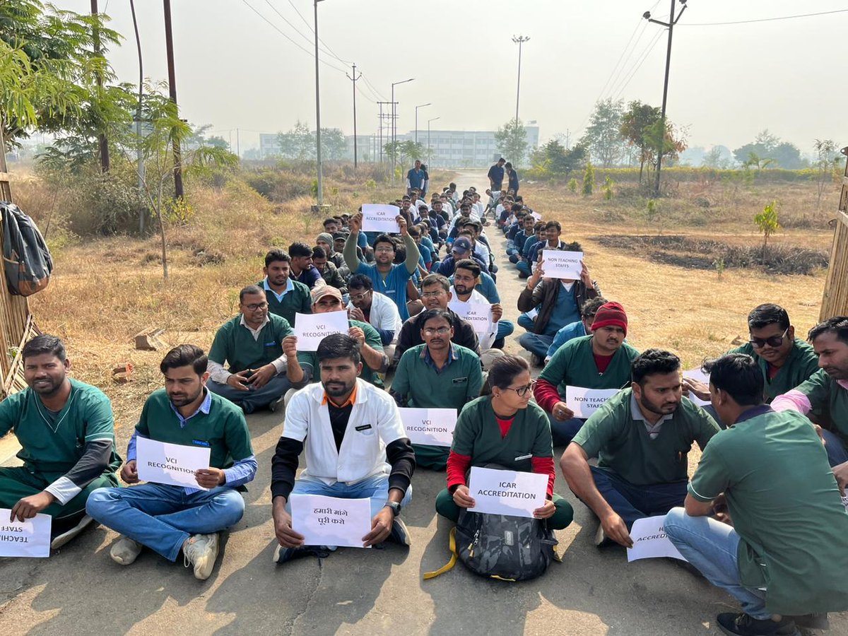 #BHUWantVCIRecognition FVAS BHU still not recognised &amp; accredited by <a href="/vci/">thomas duffy</a> <a href="/icarindia/">Indian Council of Agricultural Research.</a>.
Teaching and non teaching posts and other VCI demands are not fulfilled yet. So we are on strike from today till any positive response from <a href="/VCofficeBHU/">VC-BHU</a> <a href="/directoragbhu/">Director (Agriculture) BHU</a> <a href="/drsanjeevbalyan/">Dr. Sanjeev Balyan</a> <a href="/PRupala/">Parshottam Rupala</a>