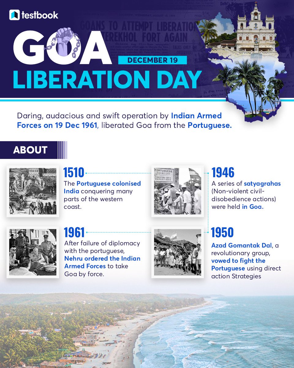 Testbook on Twitter "On the occasion of Goa Liberation Day, let us