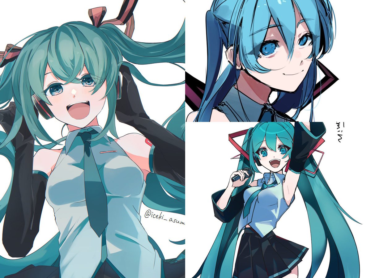 初音ミク 「#ボカデュオ2023参加絵描きです。イラストがちょっと描けます。 」|あすみんのイラスト