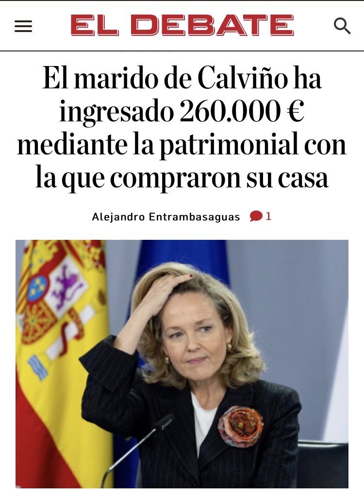 AlVencido's tweet photo. Calviño y familia están sacando buen provecho del cargo. https://t.co/bQYCpw9A7m