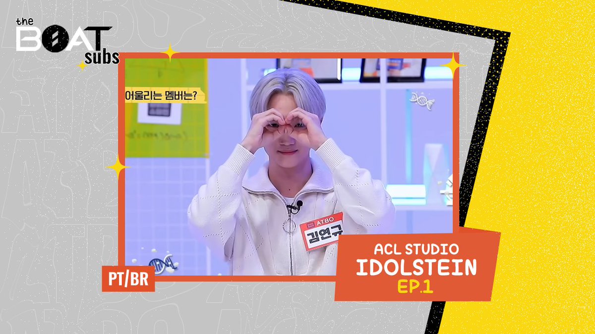 🚤 Olá, BOAT! 

O EP 1 do Idolstein do ACL Studio com o ATBO acabou de sair no canal.

Corre lá para assistir os meninos ensinando alguns princípios da física para o BOAT.

Esperamos que aproveite 💛🖤

 📎 youtu.be/DI9HZ9-zRUI

#ATBO #에이티비오
