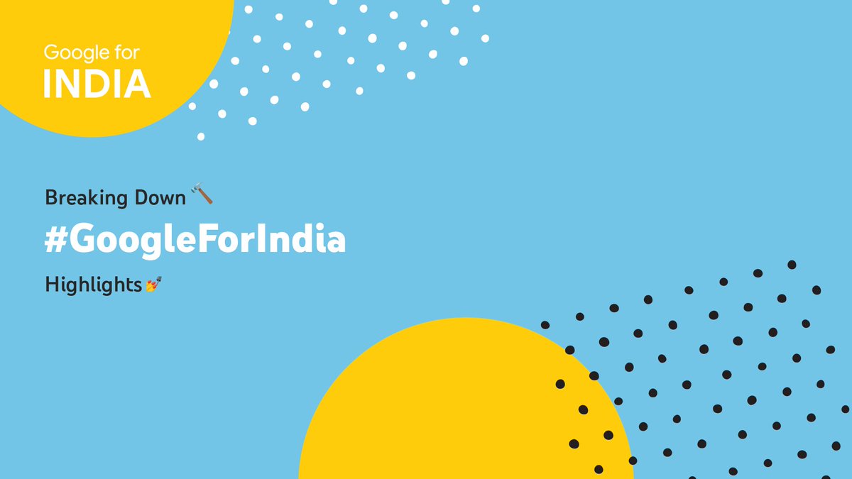 YouTubeIndia's tweet photo. 👀 how we’re bringing the best of our technology and investments in AI to be more inclusive and helpful for every Indian. #GoogleForIndia: https://t.co/Ll9GFeypF2 https://t.co/Y66SW4ACfj