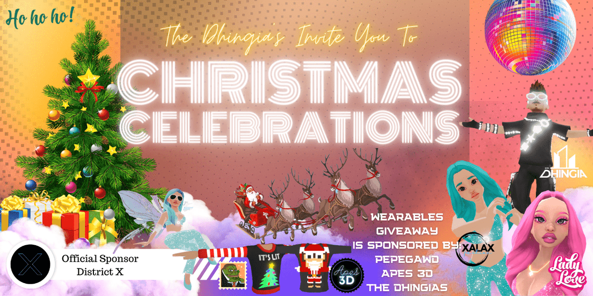 LadyLove (@ladylovenft) on Twitter photo We are glad to invite you all to the Christmas celebrations at Ladies Lounge <a href="/decentraland/">Decentraland</a>, see you there.
Event Details Below:
events.decentraland.org/event/?id=c83d… We are glad to invite you all to the Christmas celebrations at Ladies Lounge <a href="/decentraland/">Decentraland</a>, see you there.
Event Details Below:
events.decentraland.org/event/?id=c83d…