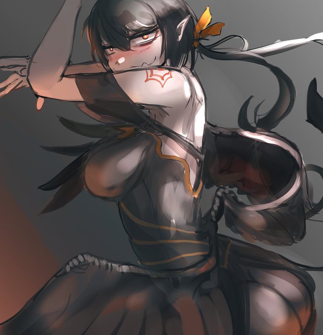 カラス娘/Crow Girl
ほんとにやばい、羽があるキャラを描くとどうしてもカラスちゃんに似てるな気がするw
It's not good . When i draw some girl who have wings or like crow i draw like Karasu Chan lol 