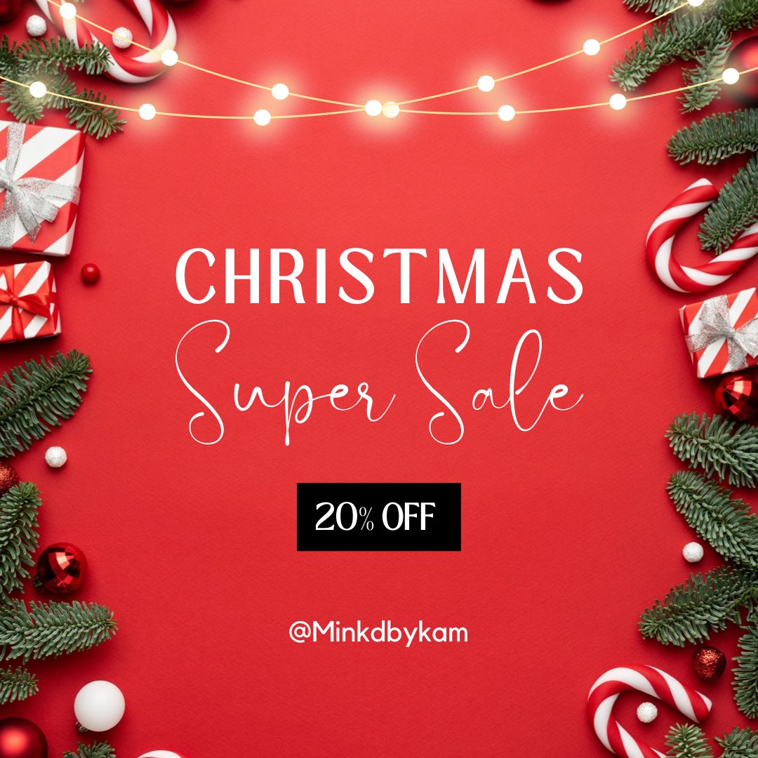 Enjoy 20% off all orders when you use the code HOLIDAY5 at checkout! Happy Holidays everyone! Discount expires December 24th at 4PM. 

minkdbykam.bigcartel.com

#holidaydiscount #minkdbykam #minkdbykamllc #christmasgifts #christmassale