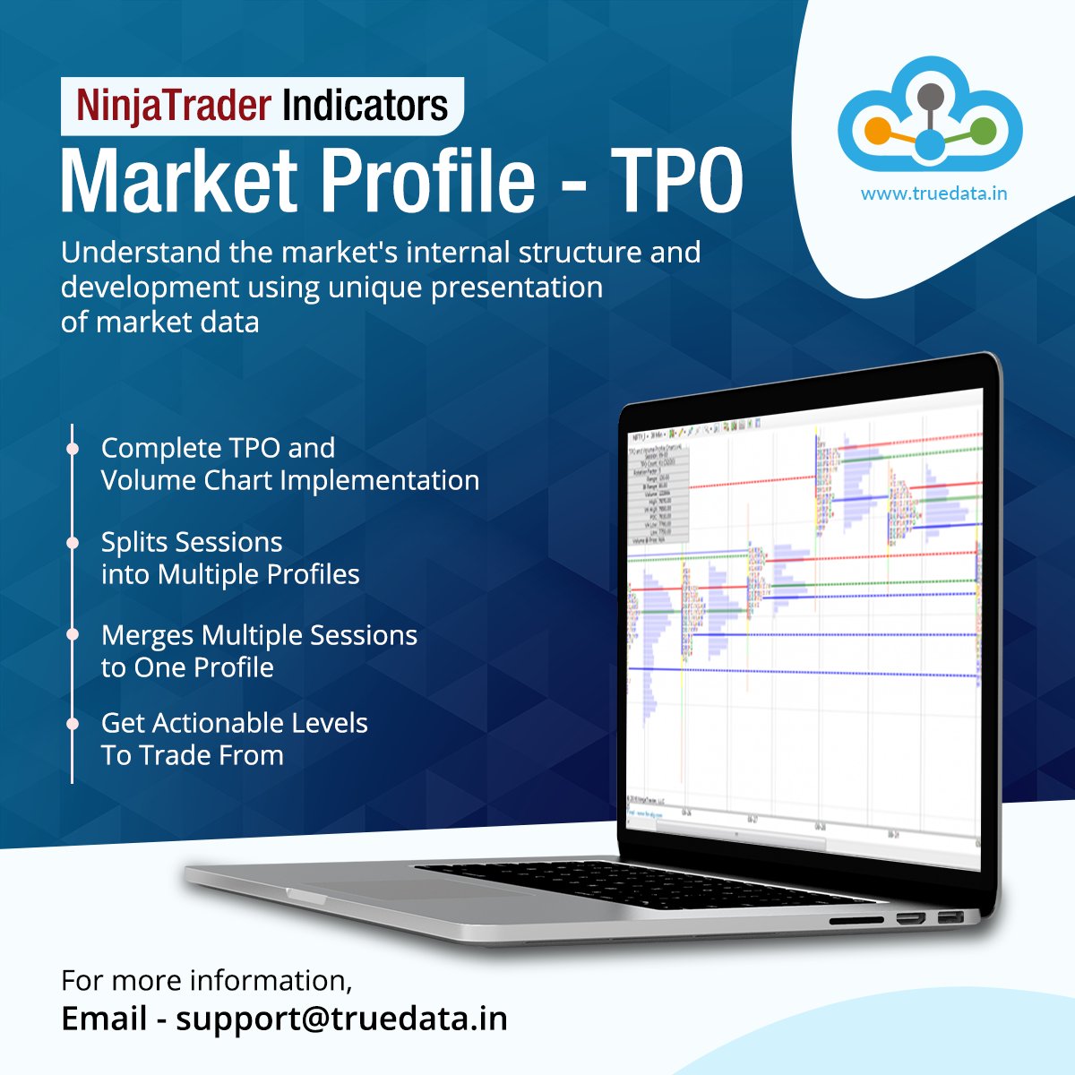truedata1's tweet photo. 🔥📣 #TrueData Market Profile - TPO
Understand the market's internal structure and development using unique presentation of market data
📌 Visit: https://t.co/bs21YcV1eY
#belltpo #ninjatrader #BellIndicator #dataplugin #deltaalert #AnalysisSoftware #stockmarket #trader #investing https://t.co/MwuE2J0gjP