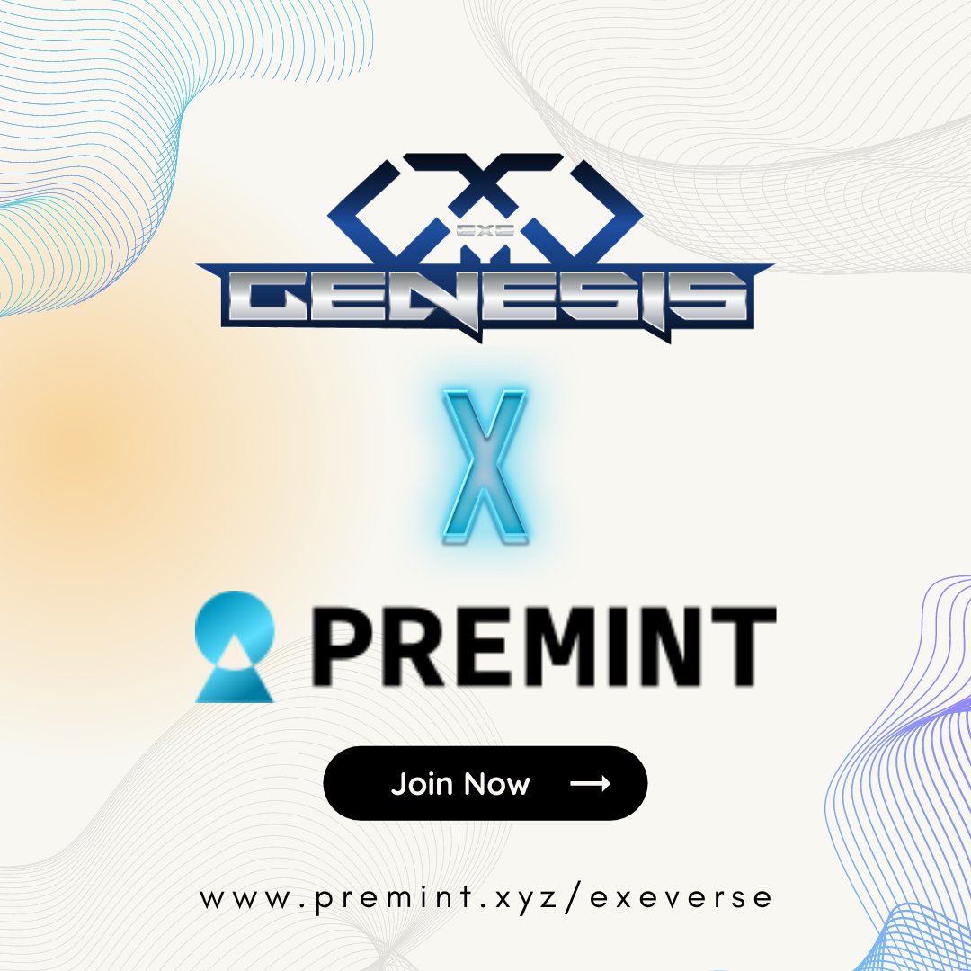 For those that are still itching to get on EXE Genesis WL, we're doing raffle at premint.xyz/exeverse

Don't miss out your last chance to enter EXEVerse and join us in our historical journey.

♥️🔁+ tag your fam!

#NFTCommunity #NFTProject #NFTGiveaways 
#NFTGiveaway #NFT