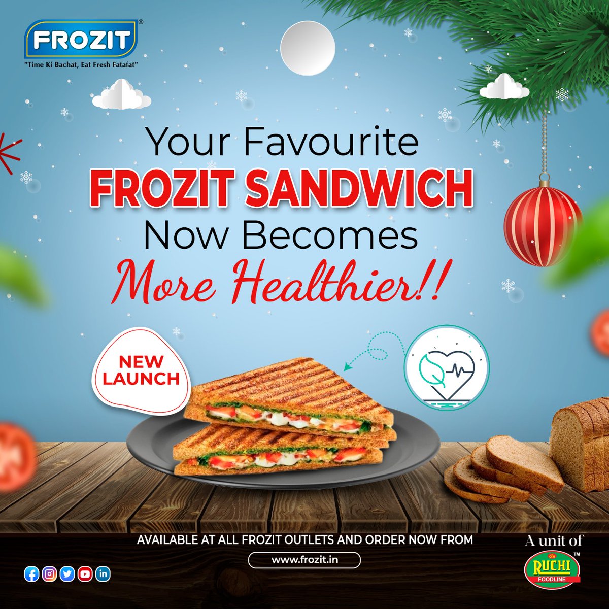 frozit_india's tweet photo. Frozit sandwich is not just tastier, but also more nutritious, giving you a healthy heart and a happy palate. 
.
.
Now available at all Frozit Outlets and Order now from https://t.co/FgwDjP74pc

#Frozit #RuchiFoodline #FrozitSandwich #christmas2022 #newlaunch #ordernow https://t.co/AzZvrpIfoP