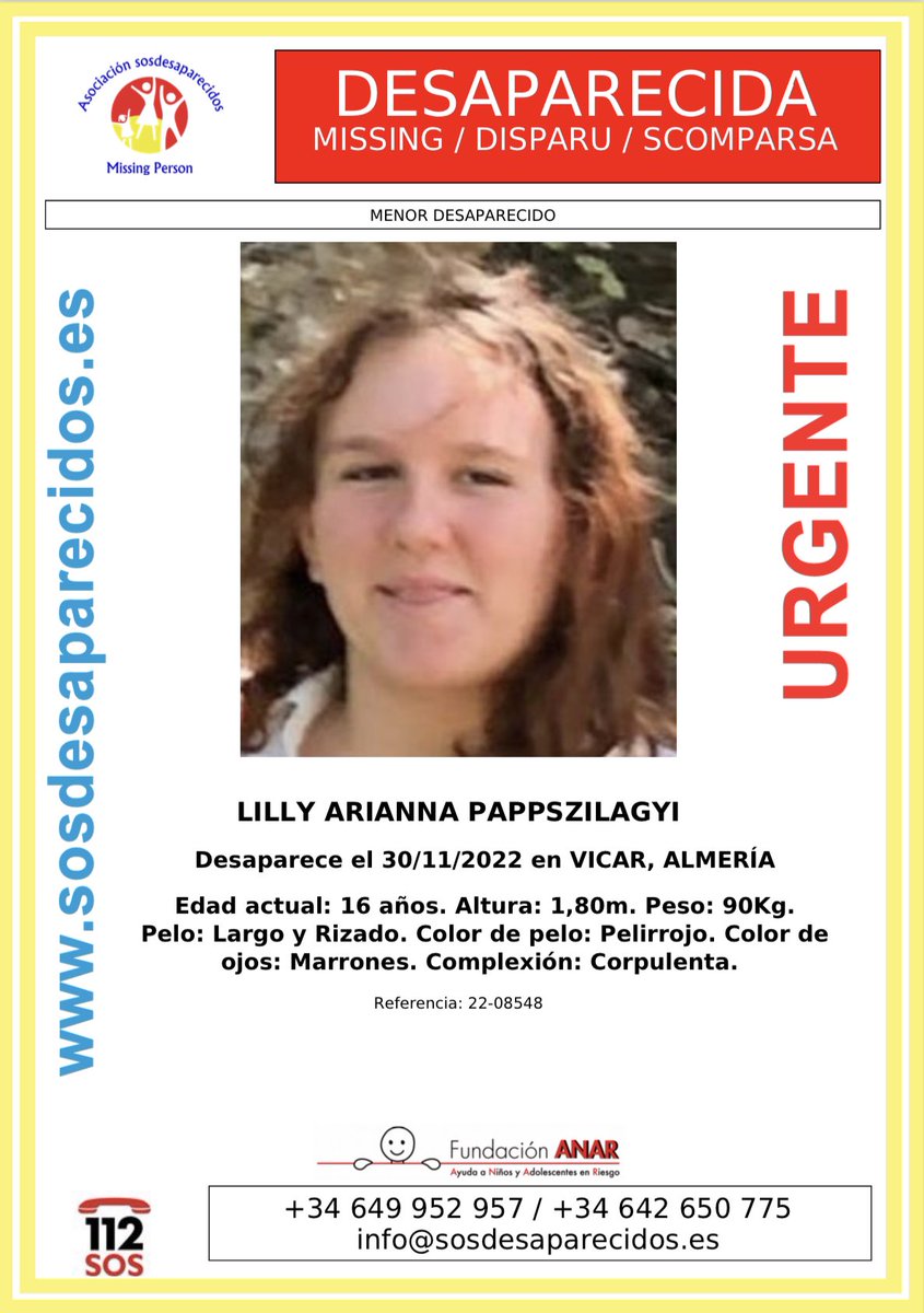 🆘🚨 MENOR DESAPARECIDA <a href="/Aytovicar/">Ayuntamiento de Vícar</a> <a href="/AugcAlmeria/">AUGC Almería</a> <a href="/AlmeriaenRed/">AlmeriaenRed</a> <a href="/Almeria24h/">Almeria 24H</a> <a href="/canalsuralmeria/">Canal Sur Almería</a> <a href="/subdegobalmeria/">Subdel Gob Almería</a> <a href="/gcalmeriaopc/">Guardia Civil Almería</a> <a href="/libertaddigital/">Libertad Digital</a> <a href="/DiarioDAlmeria/">Diario de Almería</a> <a href="/ideal_almeria/">ideal_almeria</a> <a href="/pcdipalmeria/">Protección Civil Diputación de Almería</a> <a href="/Lagaceta08/">La Gaceta de Almeria</a> <a href="/lavozdealmeria/">La Voz de Almería</a> <a href="/COPEAlmeria/">COPE Almería</a> <a href="/viva_almeria/">Viva Almería</a> <a href="/jucil_almeria/">Jucil Almería</a> <a href="/AlmeriaJusapol/">Jusapol Almería 🇪🇦</a> <a href="/aytoalm/">Ayuntamiento de Almería</a>