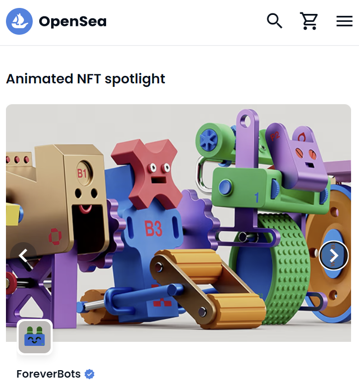 Bleep Bloop! Thanks <a href="/opensea/">OpenSea</a> 🤖