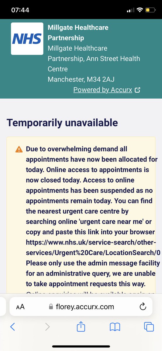 jane_affleck's tweet photo. Absolute joke, our doctors. This needs sorting, people need to speak to doctors or even see them which is a rarity! https://t.co/GmXL265RDJ