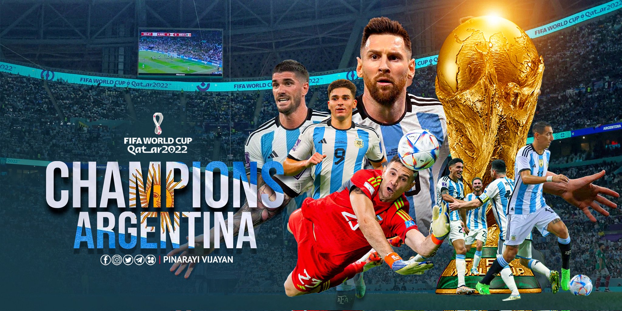Argentina are #FIFAWorldCup Champions!