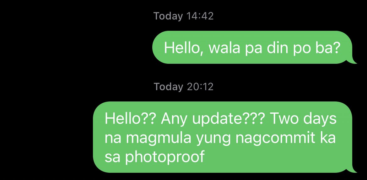 namosamibns's tweet photo. If hindi kaya gawin, wag magcommit @missaddle 

December 5 palang sabi mo sesend mo na yung photo proof and condi ng pcs ko. Ate girl, magpapasko na wala pa rin??

Saturday sabi mo sesend mo na talaga and I was assuming na you will send the tracking number as well kasi sabi mo… https://t.co/7RywPsO8Ae