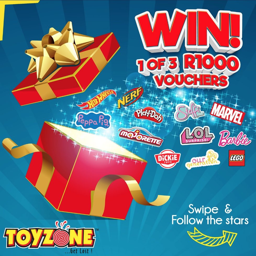 ToyZoneZoink's tweet photo. Show us your Top Toy Picks & stand a change to #WIN 1 of 3 x R1000 ToyZone vouchers!๐โจ
#ToyZone #WinWithToyZone #Competition https://t.co/mxp2gCtVxE