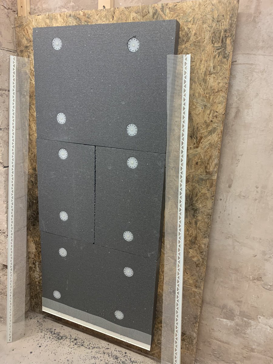 SwfcJim's tweet photo. Nice EWI system installed using quality #weber products for a maintenance course we are running tomorrow. @Rob13167 Lovely materials and finish nice. Struggling to find a local supplier though. Thanks to #rendit for a quick delivery turnaround. https://t.co/uIkJCFPUS4