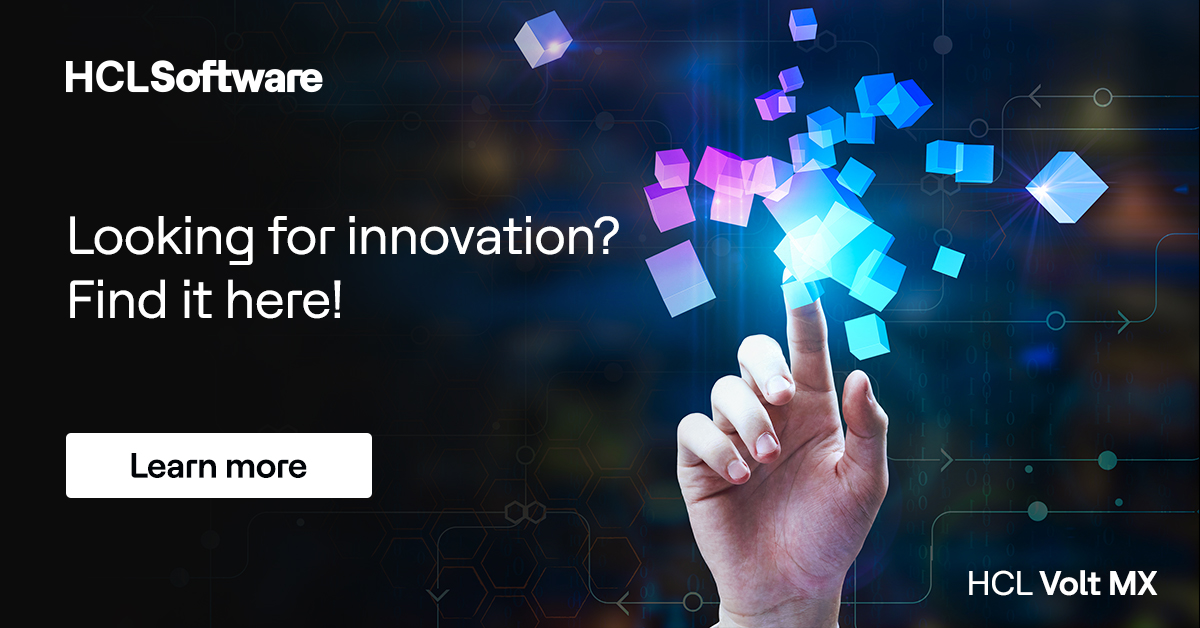 HCLDigital's tweet photo. Calling all business leaders! Looking to accelerate your app innovation? Then pre-register for our webinar to see how the new release of #VoltMX—our low code, multiexperience dev platform—can supercharge your app design and development. Sign up now: https://t.co/4pdBxm3vLI https://t.co/GMOwj44oGa