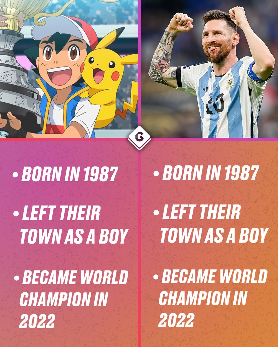 O que Messi e Ash Ketchum, de Pokémon, têm em comum