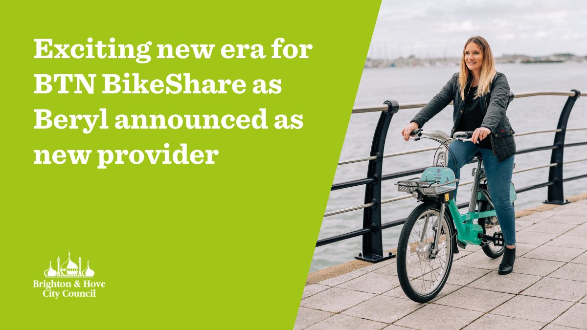 We have agreed a contract with the UK’s leading micromobility provider, @BerylBikes , to deliver the city’s new e-bike share scheme. Work is now underway with Beryl to relaunch a new and improved scheme in the spring of 2023. Read more: ow.ly/rr0R50M6QqX