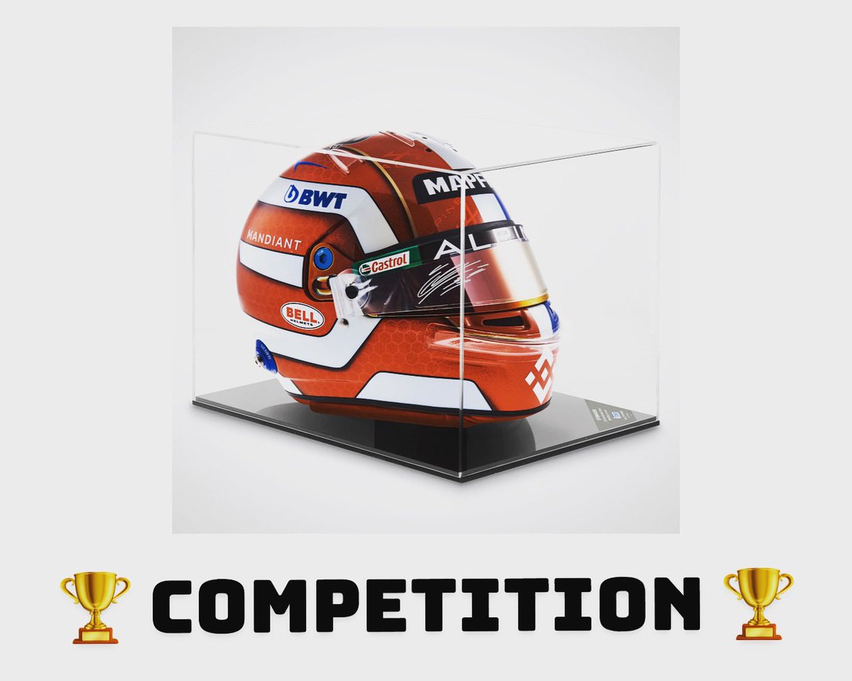 F1Helmetscom's tweet photo. 🎁 BIG XMAS GIVEAWAY!
🏆 Win a signed ✍🏻 F1 1:2 ESTEBAN OCON HELMET! 

To Enter Simply:
✅ Follow @f1helmetscom
✅ Like
✅ Retweet

Good luck! 🤞🏻

https://t.co/b97Cjrg7aA #f1 #alpinef1 #f1helmets #Competition #win #givaway@AlpineF1Team @OconEsteban https://t.co/PWxmh25blT