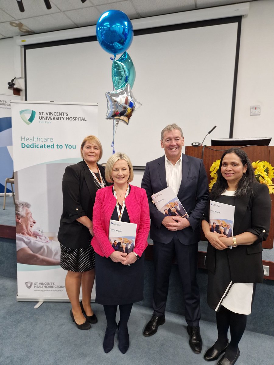 svuh's tweet photo. Launch of Cancer Report at SVUH

Speaking this morning, Dr. David Fennelly, Clinical Director #CancerCare said, "l'm delighted to launch the annual #CancerReport on behalf of The SVHG Cancer Directorate. It's the 1st step on the path to #CancerCentre Accreditation for the Group." https://t.co/vitUNCVL4G