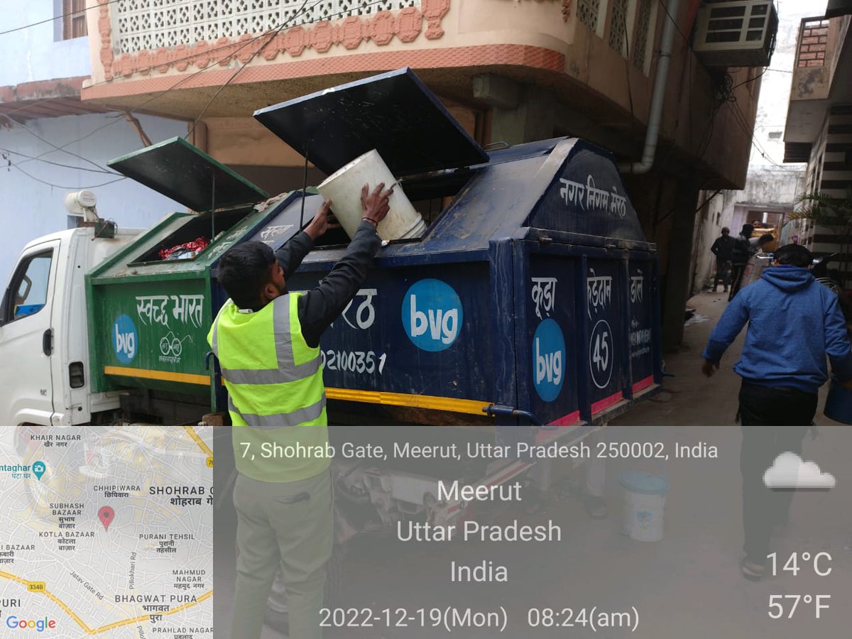 SwachhBharatGov's tweet image. A door-to-door waste collection drive was underway around the corner in Meerut city. The city prioritized the #GarbageCollectionActivity and optimized it for #AwarenessGeneration among the citizens regarding the #SourceSegregation for #GarbageFreeCities.

@MrtNagarNigam