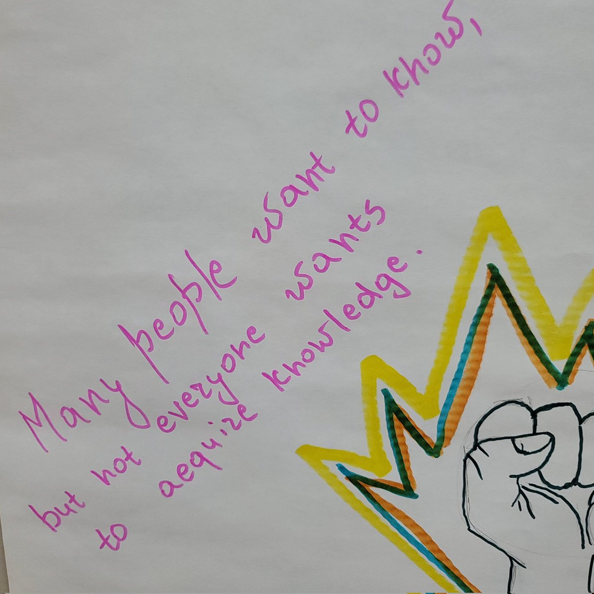 lfestenstein's tweet photo. @RCSDNYS  Adult #ESL students at @RCSDOACES made posters to cheer on fellow students taking the #GED today! Go get 'em, Team OACES! You miss every single goal you don't go after! @rm515151 @LaChicaLopez Proud! Proud! Proud! https://t.co/btjZNkwITP