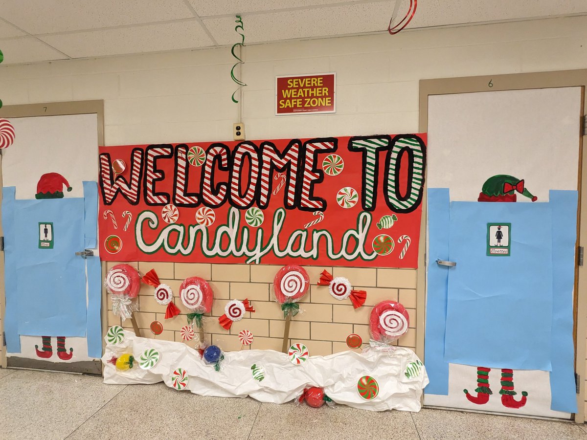 Our design for the door decorating contest! <a href="/Damascus_PhysEd/">DHS Physical Education Dept.</a>