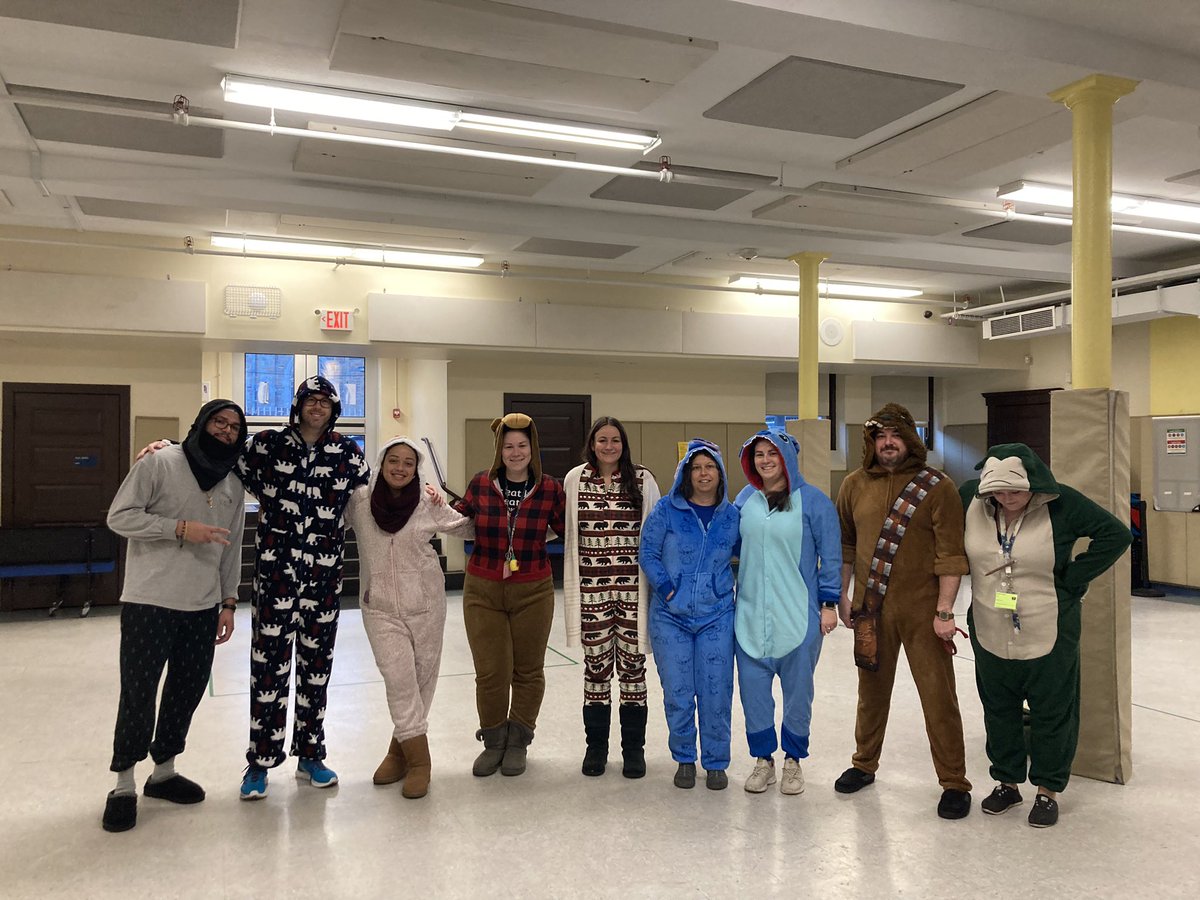 First day of Spirit Week at BVP JHS - pajama day! <a href="/MissPocket27/">Emily Paquette</a> <a href="/MarielleEmet/">Marielle Emet</a>