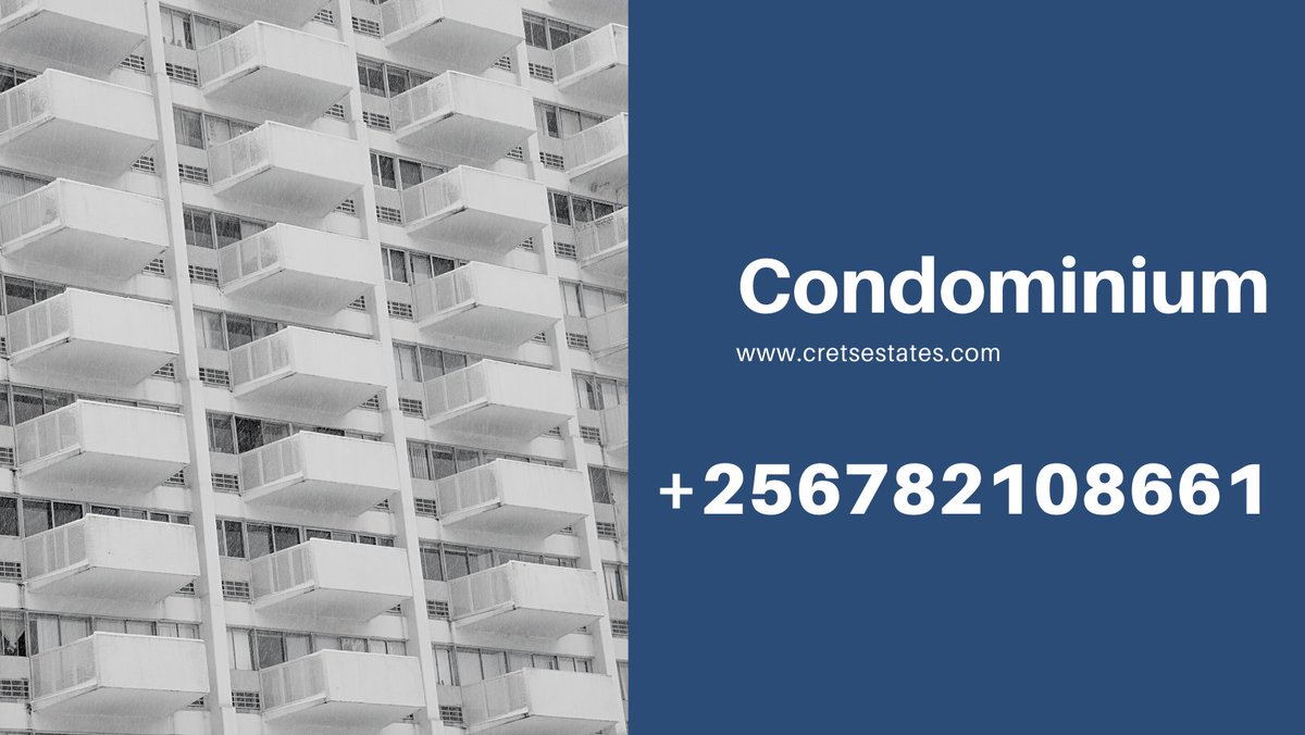 CretsEstates's tweet photo. CONDOS FOR SALE IN MAJOR CITIES IN EAST AFRICA
#condos #africa #uganda #propertyforsale #propertyinvestment #propertydevelopment #CretsEstates #condominium #kampala
https://t.co/xJZwuEpeNe
+256782108661 https://t.co/WnELNNFnlw