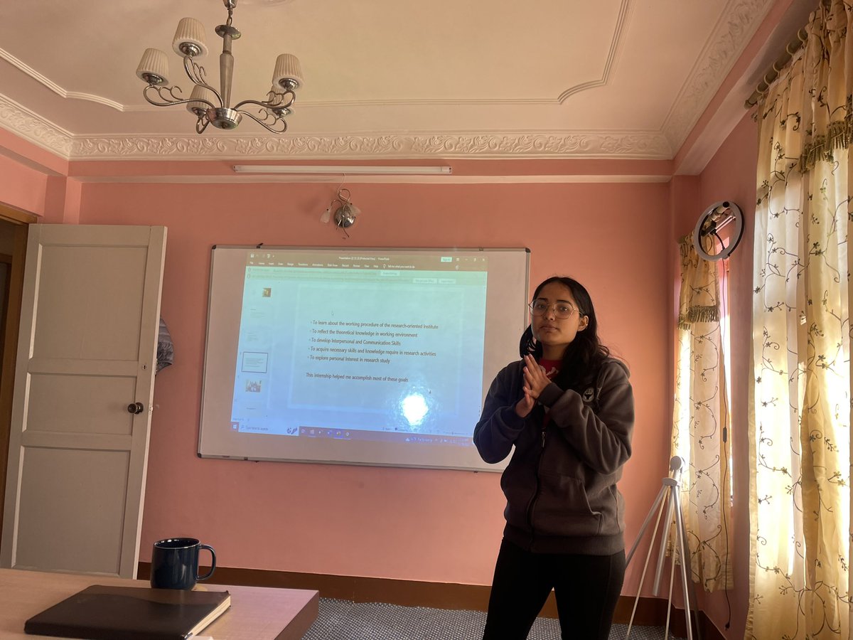 concern_nepal's tweet photo. Internship report presentation of Shreeya Nepal and Supriya Thapa of National College at Concern Nepal #concernnepal #nutrition #research https://t.co/c30JmSzwKf