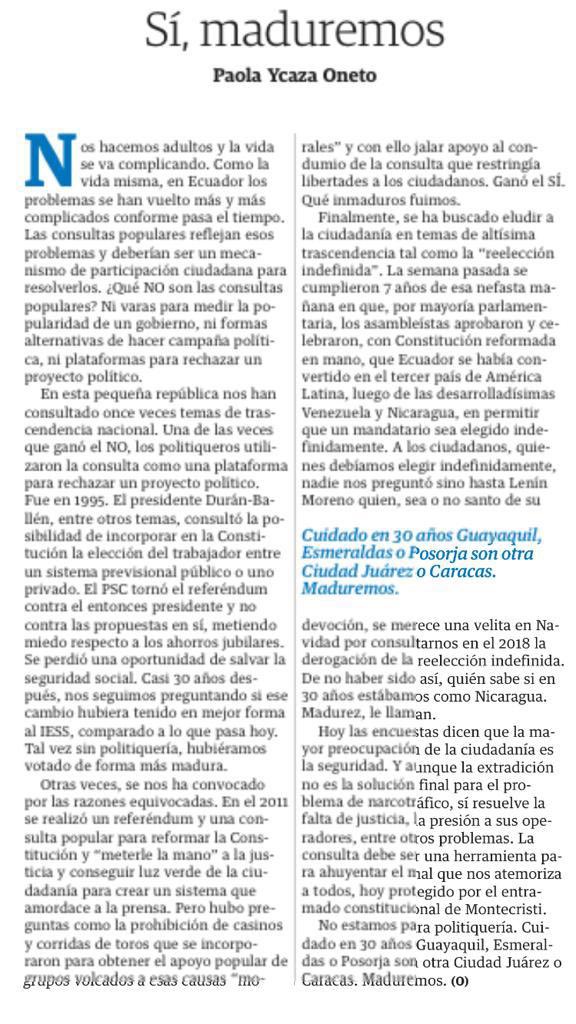 paolaycaza's tweet photo. “Por sus actos los conoceréis”: oponerse a la consulta no es oponerse al gobierno que nos consulta. Es defender los intereses del narcotráfico internacional que nos amenaza todos los días. 

¿Será que esta vez maduramos y hacemos frente a nuestros problemas A TIEMPO? https://t.co/v9hldbQyrh