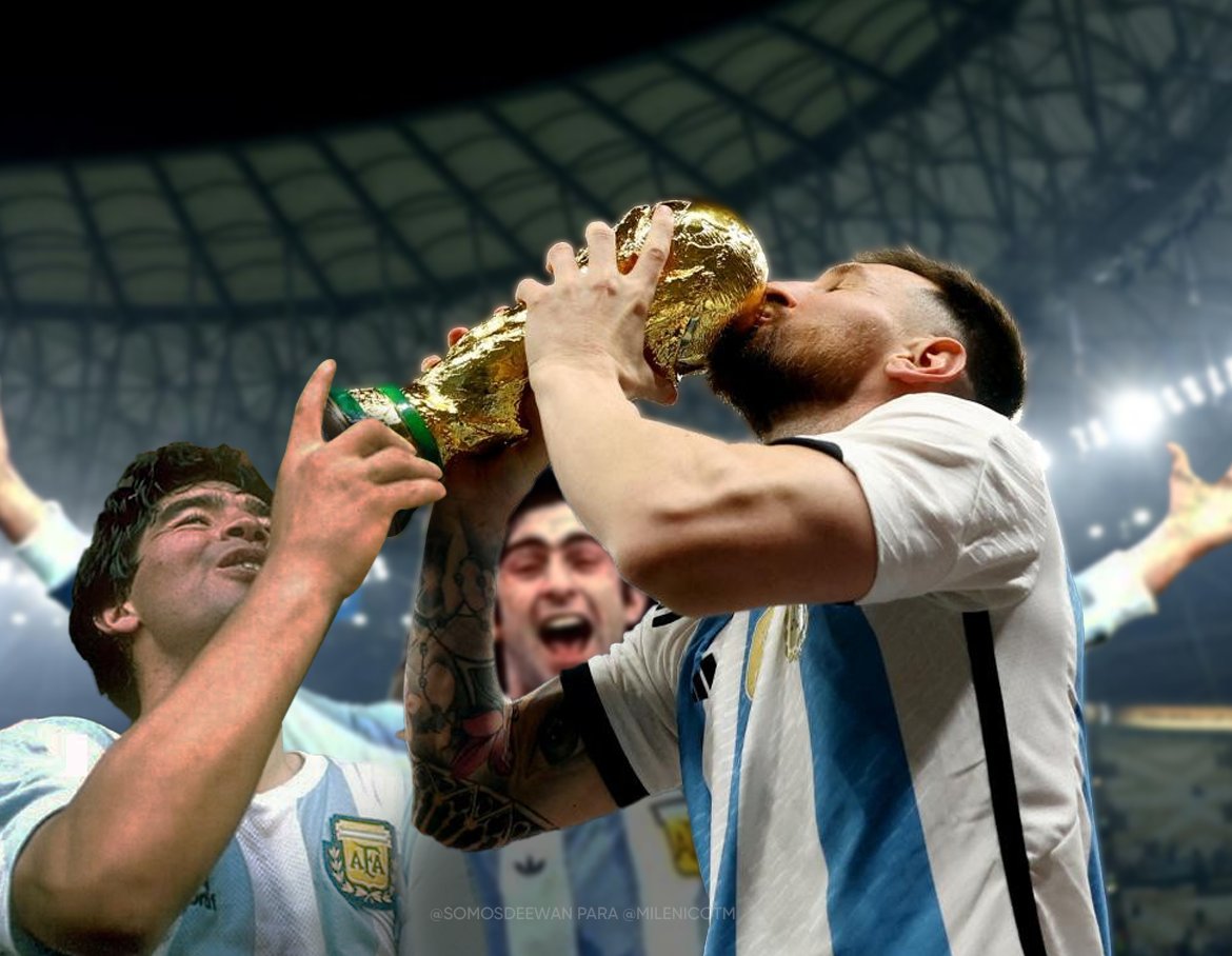 MilenicoTM's tweet photo. 3 campeones. 
1 país entero.
.
.
.
#Argentina #Maradona #Messi #Kempes #788622 #Mundial #ArgentinaCampeonDelMundo #Messi𓃵 @Deewan https://t.co/9YpZj6Xm98