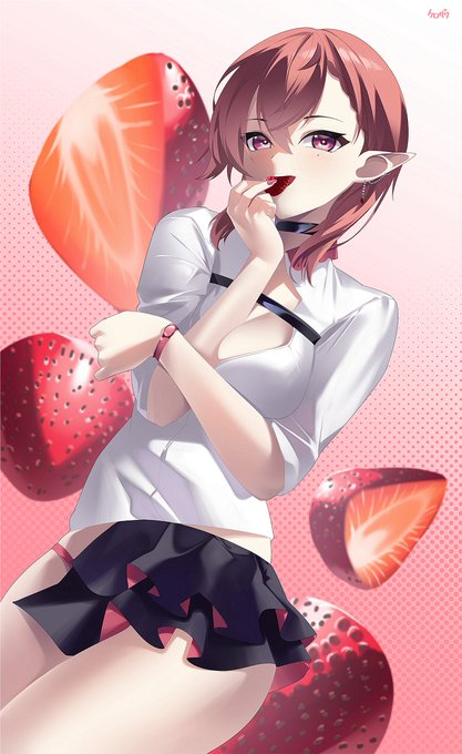 草莓姊姊🍓🍓ヽ(=^・ω・^=)丿(?
感覺姊姊最近已經變成草莓的顏色了ヾ(*ΦωΦ)ツ

看到姊姊那麼開心 ユイ的心情也有變好一點了🫂🫂ヽ(=^・ω・^=)丿
 #TT013Art 