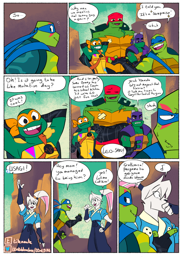 ttntsblorbos's tweet photo. Somewhere in Hidden City's outskirts...
*Insert Jurassic Park's theme in the background*
1/?
(I have no idea when I'll update ¯\_(ツ)_/¯ )
#rottmnt #rottmntfanart #rottmntfancomic #UsagiYojimbo #RiseoftheTMNT #RiseSeason3 #SaveRiseoftheTMNT https://t.co/tw4YmWo2lk