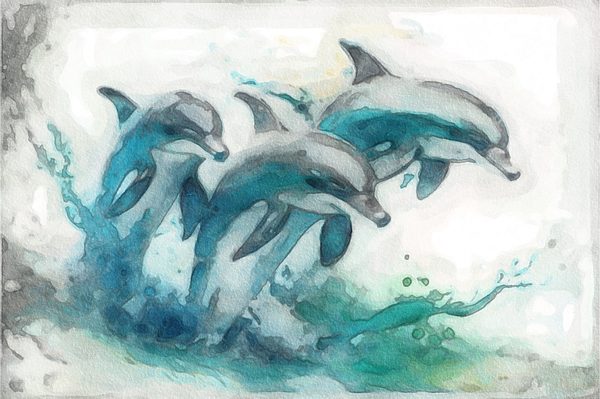 ANoiles's tweet photo. New artwork for sale! - "Dolphin Wild" - https://t.co/tDjrx0M2Yv @fineartamerica https://t.co/av1OxU9lsk