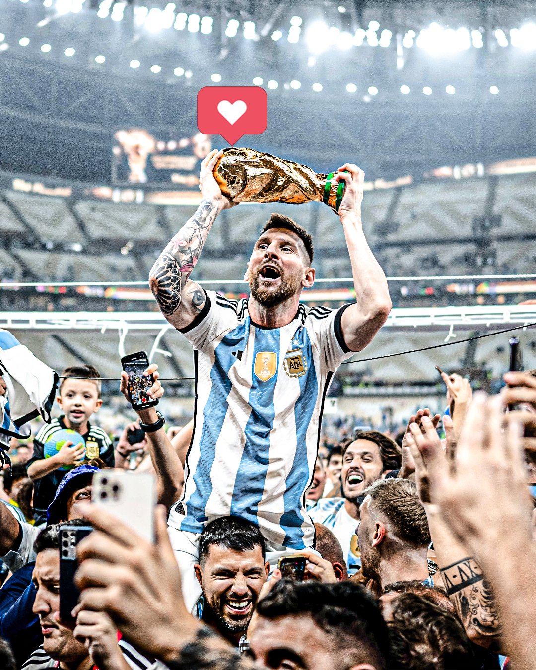 ESPN FC on X: Lionel Messi's World Cup Instagram post has become