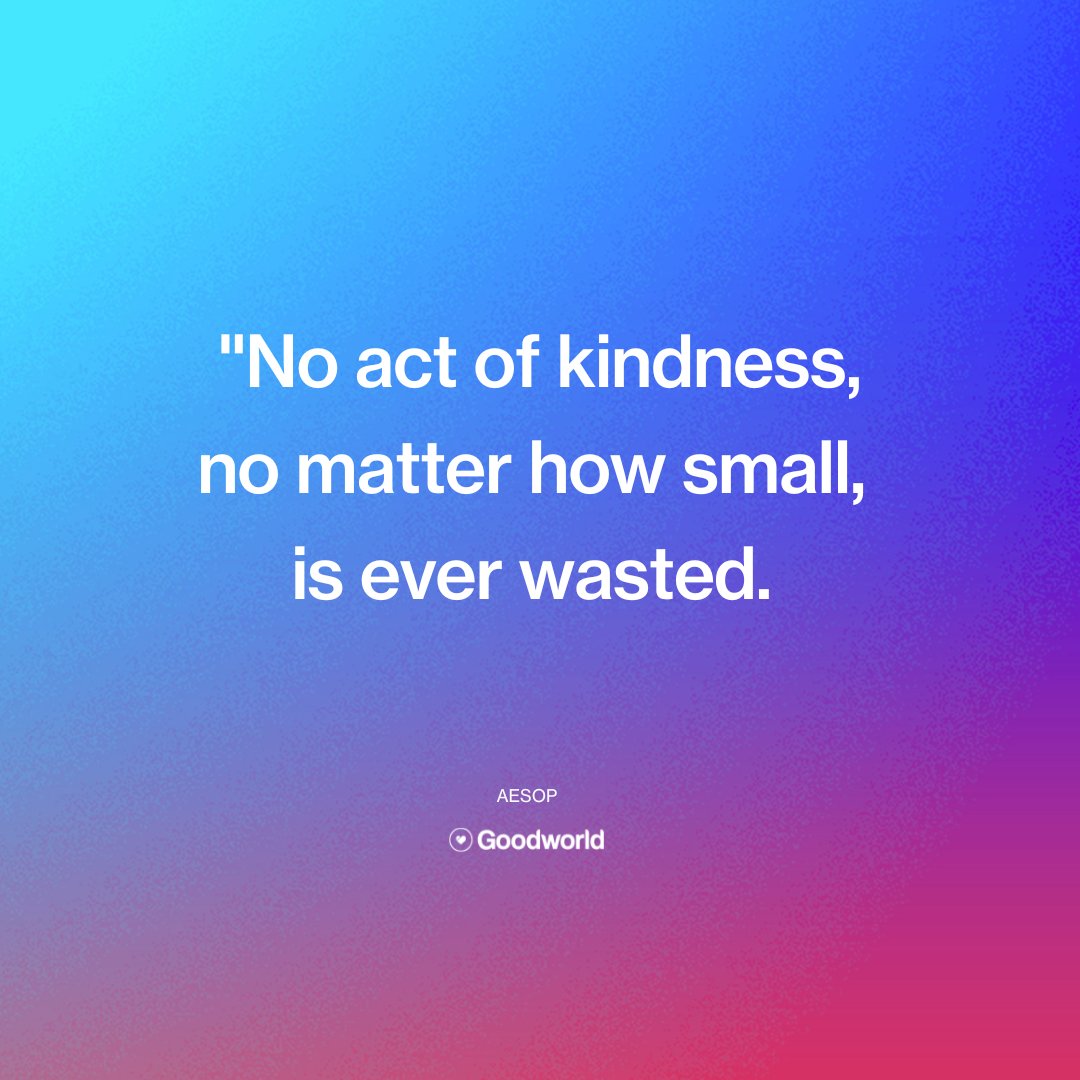 Here at Goodworld we believe in the power of doing good, start making a difference today and check out goodworldnow.com.