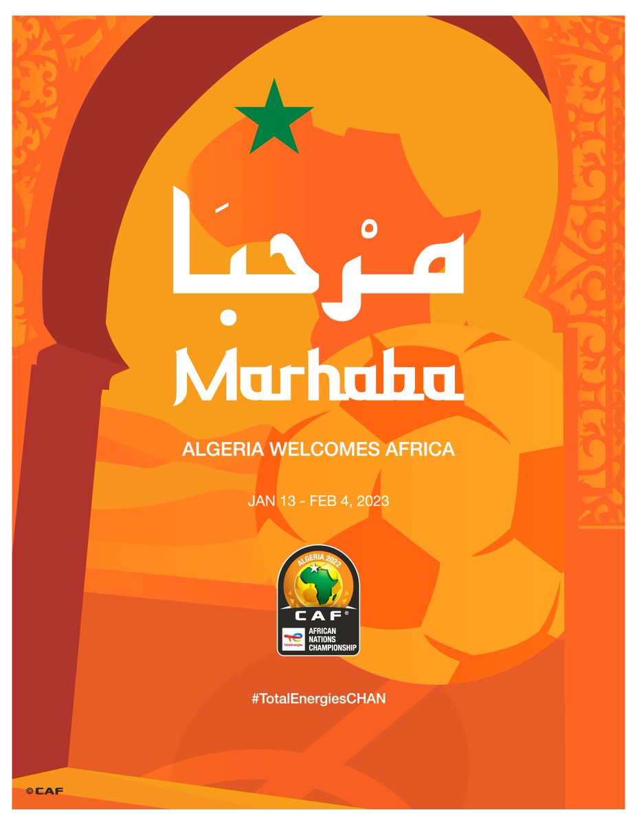 CAF_Online's tweet photo. The time is now.. 

Algeria is ready for it’s #TotalEnergiesCHAN guests 🇩🇿 https://t.co/8aH4gnGdBs