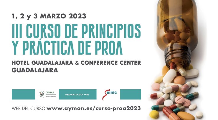 GEIRAS (SEIMC) (@geiras_seimc) on Twitter photo SAVE THE DATE 📆 1-3 de marzo de 2023, III curso PROA 🦠🧫💊💉<a href="/GEIRAS_SEIMC/">GEIRAS (SEIMC)</a> <a href="/SEIMC_/">SEIMC</a>
Toda la información en la web eventos.aymon.es/curso-proa2023…
<a href="/AymonSolutions/">Aymon Solutions</a> SAVE THE DATE 📆 1-3 de marzo de 2023, III curso PROA 🦠🧫💊💉<a href="/GEIRAS_SEIMC/">GEIRAS (SEIMC)</a> <a href="/SEIMC_/">SEIMC</a>
Toda la información en la web eventos.aymon.es/curso-proa2023…
<a href="/AymonSolutions/">Aymon Solutions</a>