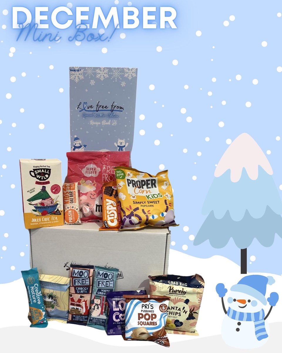 LoveFreefrom's tweet photo. Decembers winter special boxes 🎁☃️#glutenfree https://t.co/mNu3l0t1XZ