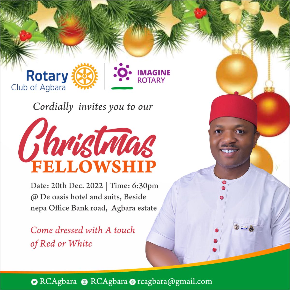 rcagbara's tweet photo. Come share Rotary with us as we celebrate Christmas
#IMPUche
#RCAgbara38thPresident
#RCAgbara
#HappyPeople
#ImagineRotary
#Rotary
#RotaryInAction
#PeopleOfService
@Rotary9110
@Rotary
@RACOKOKO_
@zonemd9110 https://t.co/Izpsru8hzd