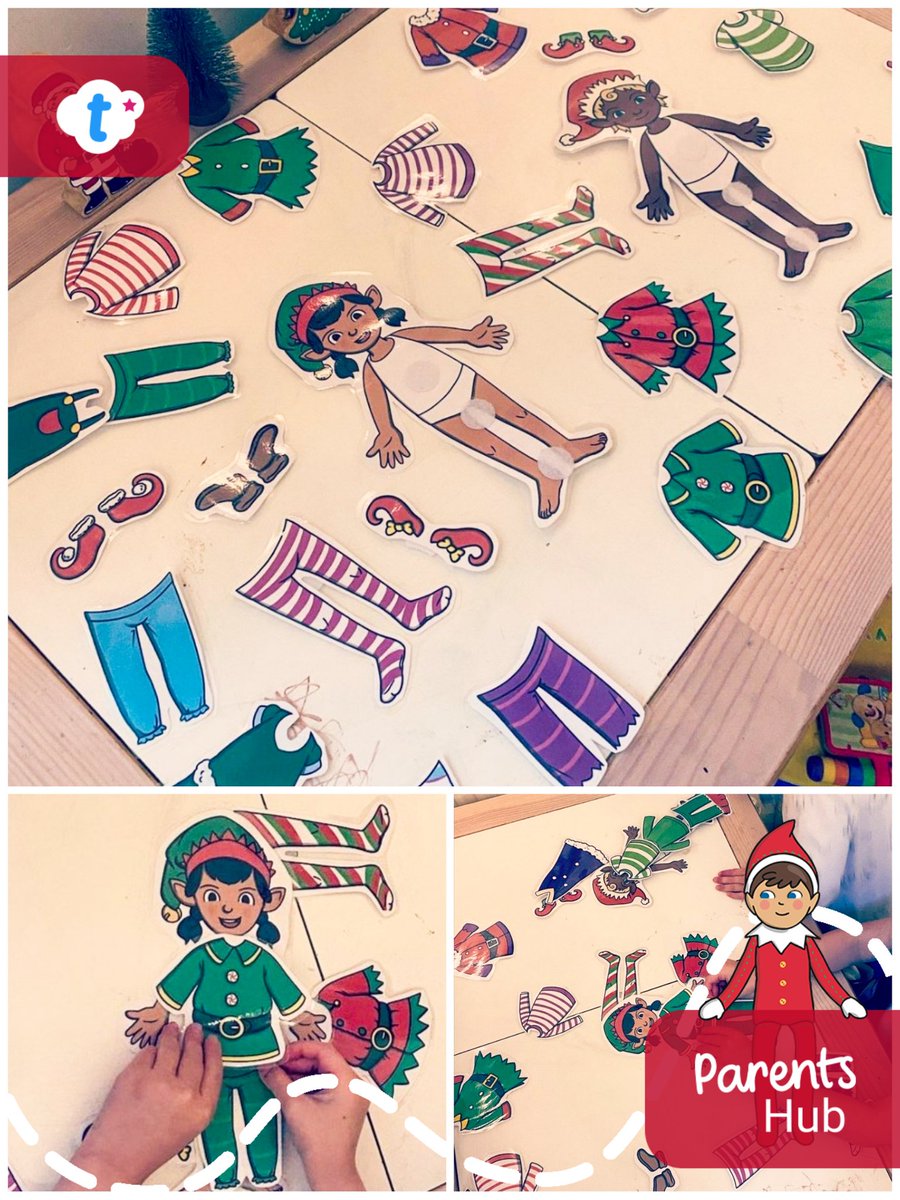 Dress the Elf Cut and Stick Activity👉 twinkl.co.uk/l/1brvg6 'Elf wardrobe - took the Twinkl Elf Cut out and Stick Activity sheets and improvised a little to suit our needs ♥️.' ~ @home_ed_life_with_us_ [Instagram] #christmaself #cutandstick #twinklparents #dresstheelf
