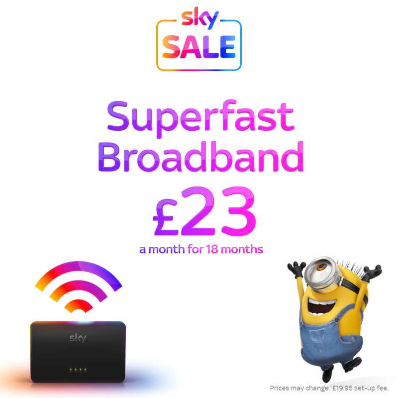 SkyUK's tweet photo. Get amazing value, Superfast Broadband in the Sky Winter Sale 🤩❄️