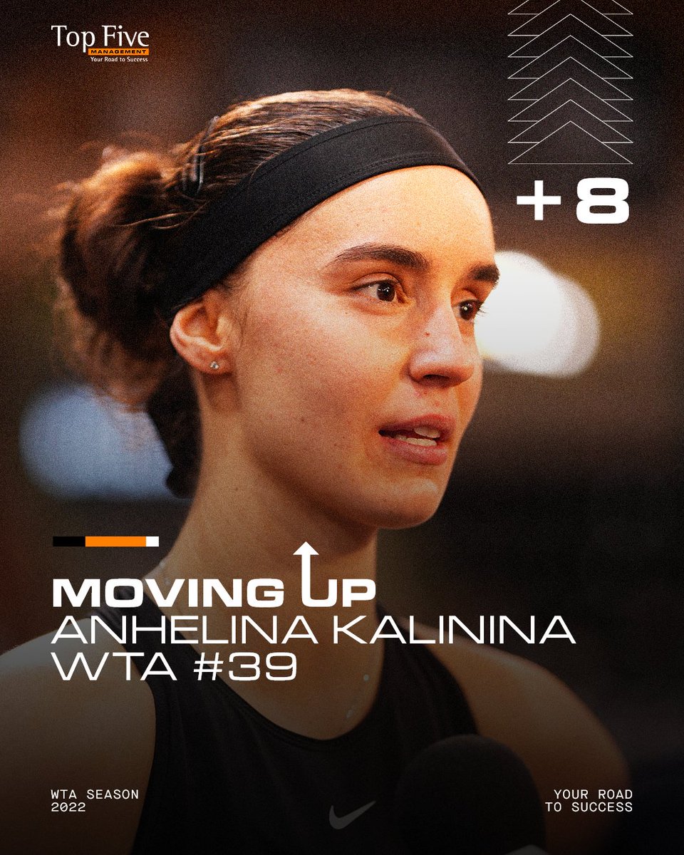 Following her great victory in Limoges, <a href="/angie_kalinina/">Anhelina Kalinina</a> is back into the 𝐓𝐎𝐏 𝟒𝟎! 📈🇺🇦

#TeamTopFive #WTA