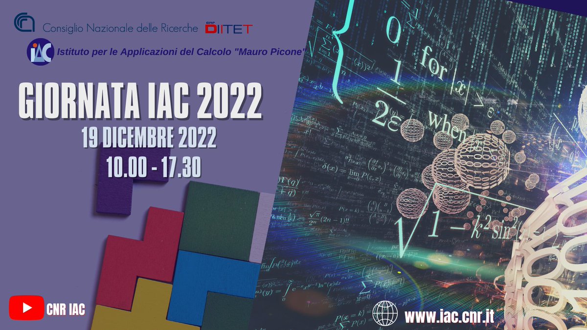 E' quasi ora di cominciare. #GiornataIAC2022 siamo a Roma in via dei Taurini 19 o in streaming sul canale YT CNR IAC. Info e link su iac.cnr.it/giornata-iac-2… @CNR_DIITET <a href="/CNRsocial_/">CNR Consiglio Nazionale delle Ricerche</a>