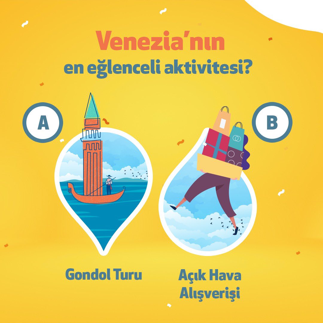 Biz kararsız kaldık! Sizin için Venezia’nın en eğlenceli aktivitesi hangisi? Yorumlarda bekliyoruz!

We are undecided! What is the most fun activity of Venezia for you? We are waiting for you in the comments!

#VeneziaOutlet #GörmenLazım #İstanbul #Outlet