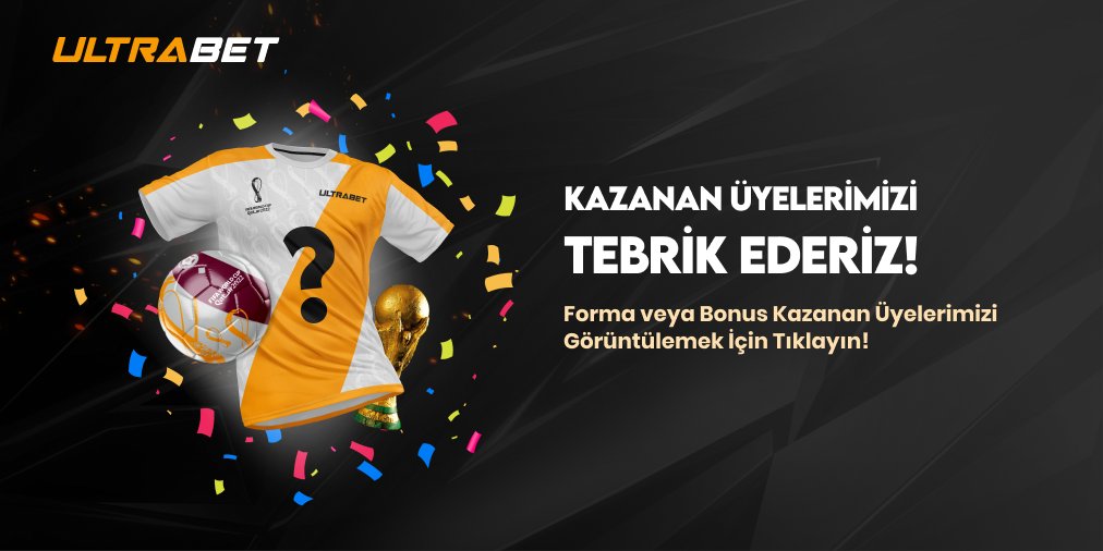 Ultra_Medya's tweet photo. 🎁Arjantin - Fransa maçında doğru tahmin yaparak forma veya bonus kazanan üyelerimizi tebrik ederiz. Sonuçlar sitemizde yayında.

👉Etkinlik sonuçları doğru tahminde bulunan üyeler arasında yapılan çekilişle belirlenmiştir.

🔗Hemen Üye Ol: https://t.co/2RgxgxV1od https://t.co/AWUGpvMCD8