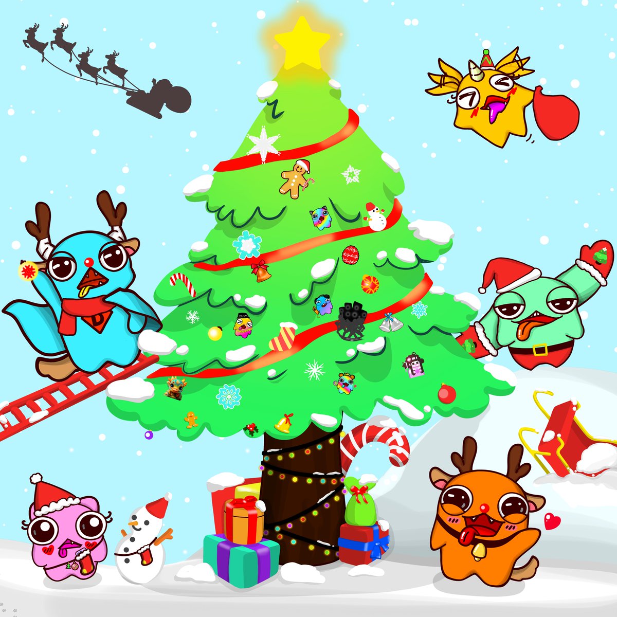 🎄Early Merry Christmas!! 🎄
Thank you for helping to make my Christmas Tree!! 
I have added all the special thanks here also. 
🎅🎁❤️
Seromon Forever!
<a href="/shreyas_skamath/">m ₳gn ₳7</a> @PixelAndroid00 <a href="/CryptoCrytter/">CryptoCrytter</a> <a href="/Dr_ddoing/">복자</a> <a href="/Sero_Hyo/">Dr.Hyo</a> 

#ChristmasTree #NFTs #illustrationart #seromon
