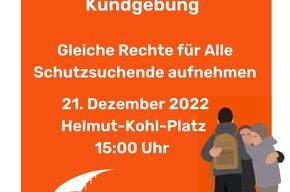 Noch einmal in 2022 tagt der <a href="/ltrlp/">Landtag RLP</a> in #Mainz &amp; noch einmal ruft die <a href="/SeebrueckeMainz/">Seebruecke Mainz</a> dazu auf, Präsenz zu zeigen &amp; die Abgeordeneten aufzufordern, sich für ein Landesaufnahmeprogramm #RLP und für die Gleich(gut)behandlung aller Geflüchteter in Rheinland-Pfalz einzusetzen.