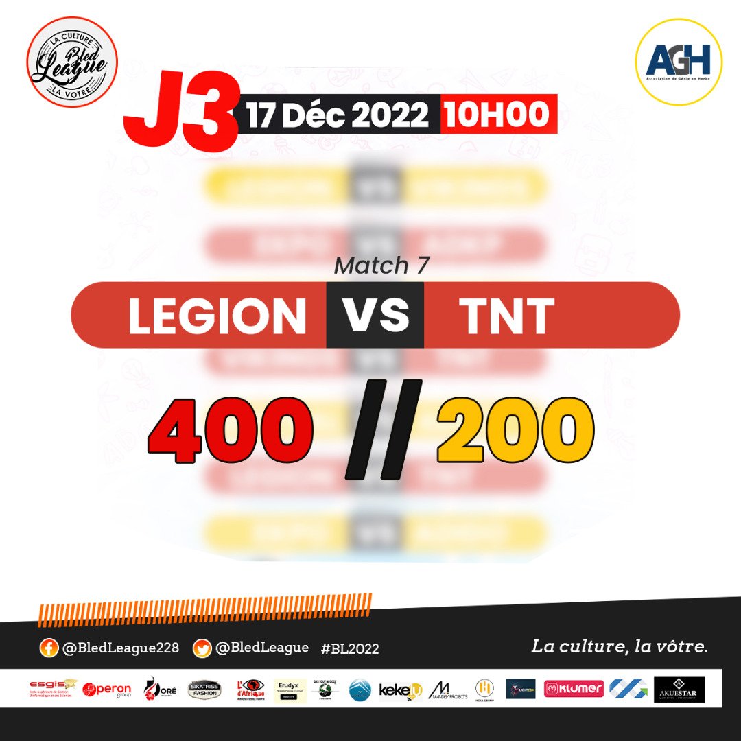 BledLeague's tweet photo. #BledLeague #BL2022 @assogeh #Ttwittos @erudyx @OperonGroup @LoeildafriqueM
Retour sur les scores de la dernière journée de confrontations! https://t.co/01DIeVZEPK